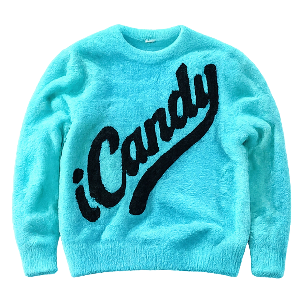 Bubblegum Cyan sweater front